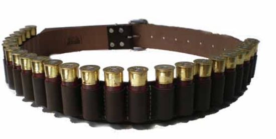 Picture of Leather cartridge belt, 12g shotgun